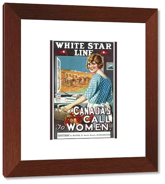 Canadian Call to Women White Star Line poster
