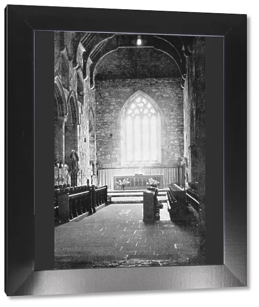 The interior of the Abbey Church of St Mary, Iona
