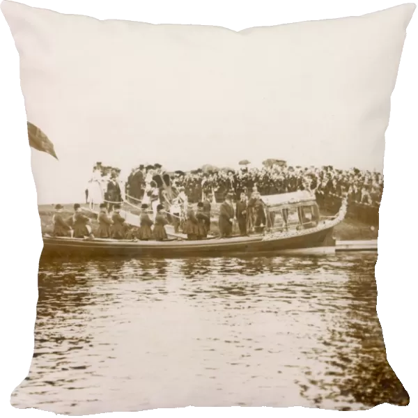 King Edward VII on the Royal Barge