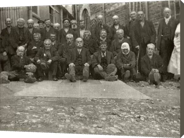 Male inmates at Cardiff Union Workhouse, Glamorgan