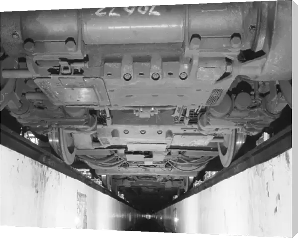 Undercarriage of a train