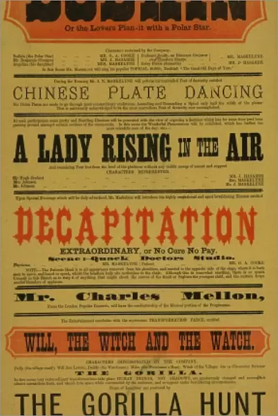 Playbill for Maskelyne & Cooke magical variety show