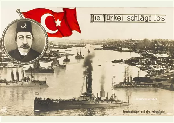 Sultan Mehmed V Reshad of Turkey & Turkish Fleet
