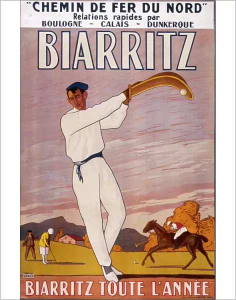 Poster advertising Biarritz