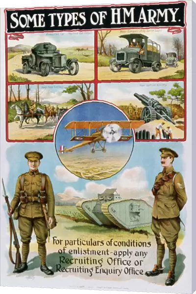 Recruitment poster for H M Army