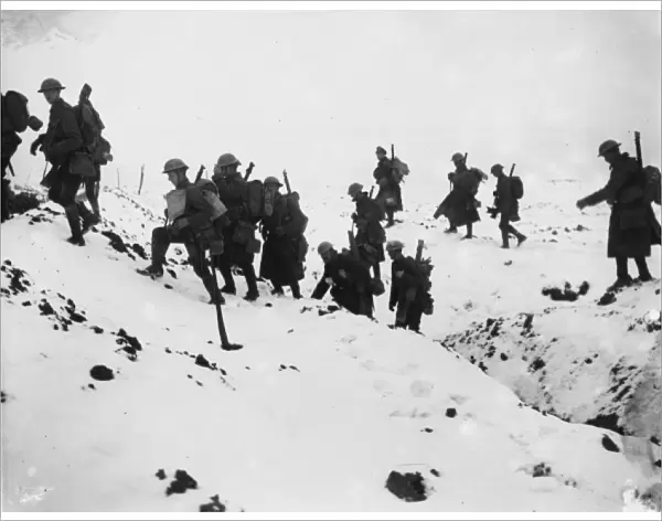 Soldiers in snow in 1917