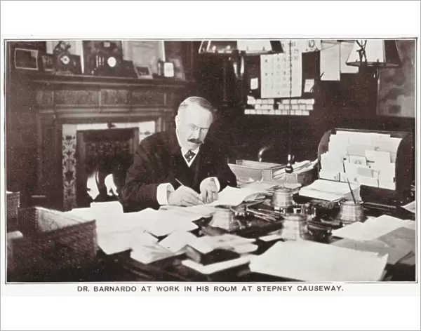 Dr. Thomas Barnardo - in his office