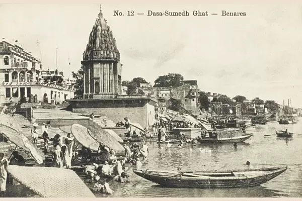 India - Benares - Banks of the Ganges River