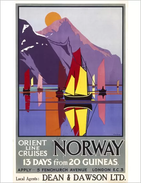 Poster advertising the Orient Line