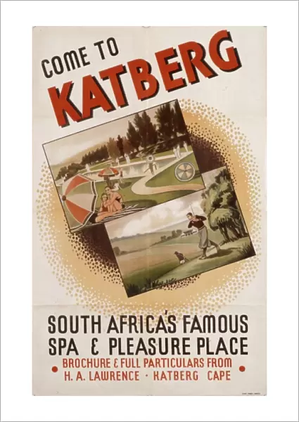 Poster advertising Katberg, South Africa