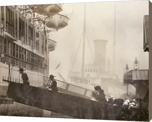 George V and Mary boarding HMS Medina, Portsmouth