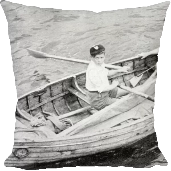 Mr and Mrs G. D. Luck in a dinghy