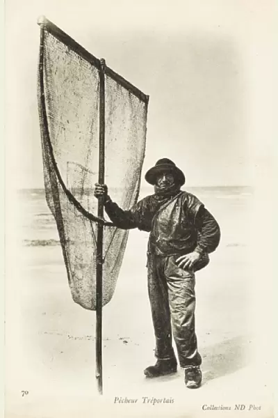 French Fisherman with large net