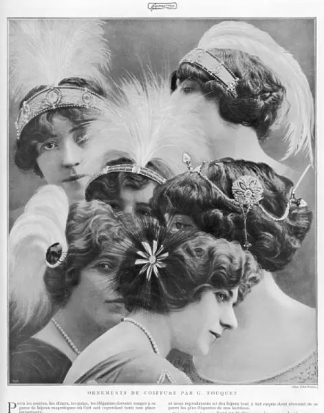 Hair Ornaments designed by G. Fouquet