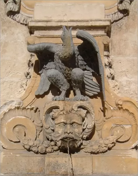 Water fountain at The Palace, Valletta, Malta
