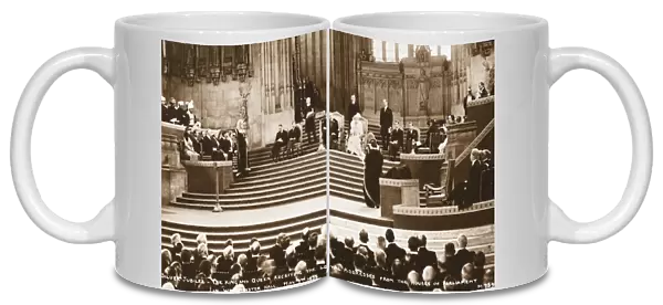 Silver Jubilee - 1935 - Address at Houses of Parliament