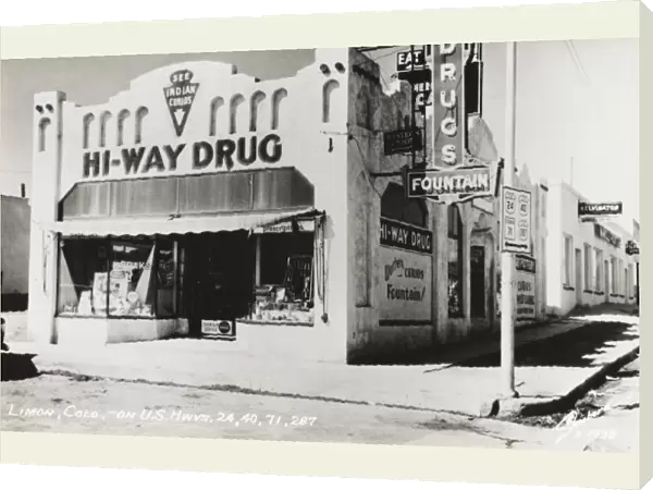 Drugstore at Limon, Colorado, USA