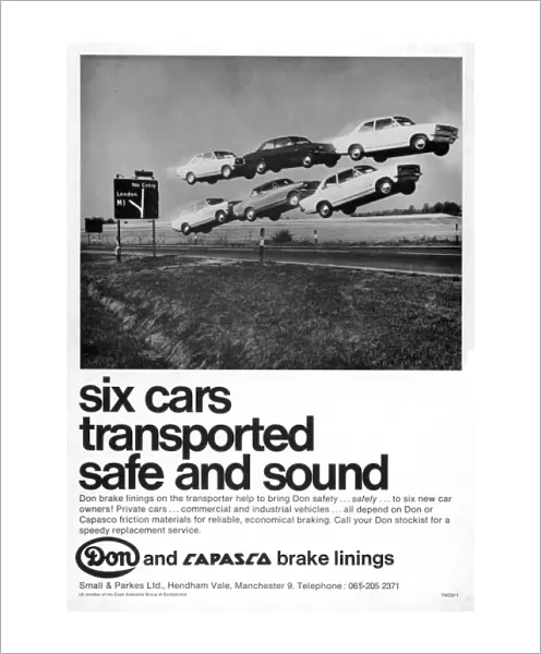 Advertisement for Brake Linings