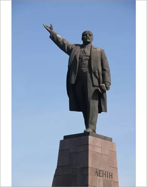Lenin monument in Zaporozhye, Ukraine