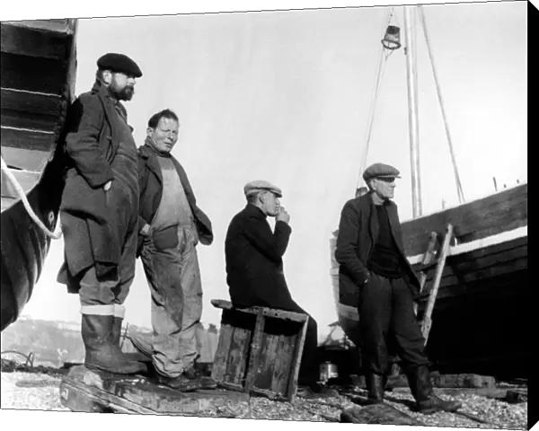 Fishermen at Hastings, Sussex