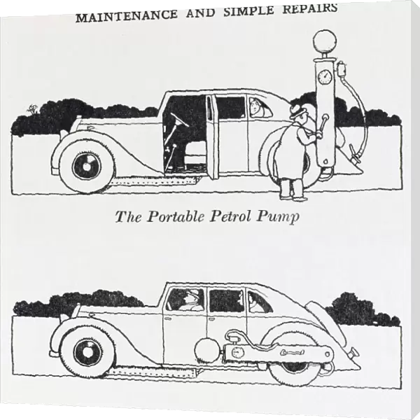 Portable petrol pump  /  W H Robinson