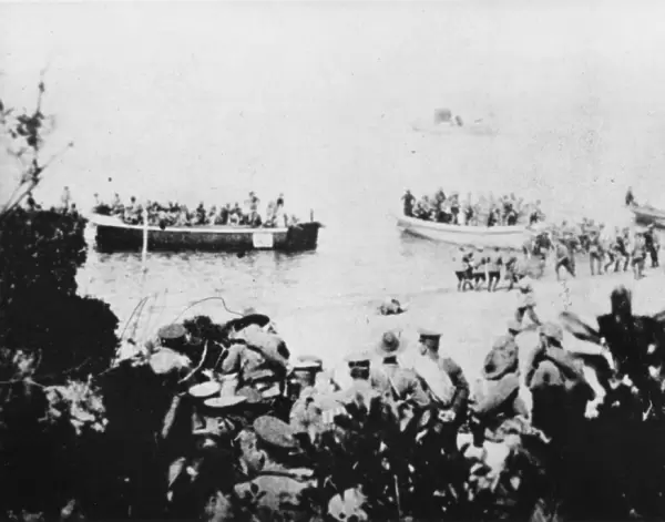 Gallipoli landing WWI