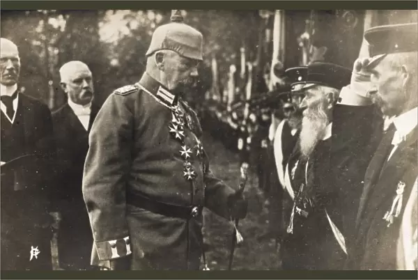 Paul von Hindenburg meeting veterans