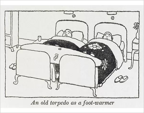 WWII recycling: Torpedo foot warmer  /  W H Robinson
