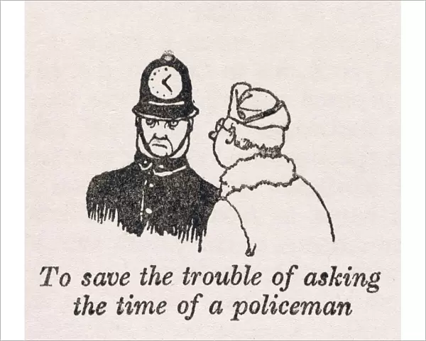Asking policeman time  /  W H Robinson