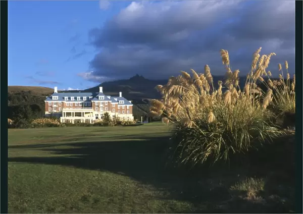 Grand hotel at Whakapapa, North Island, New Zealand