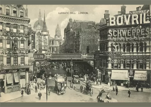 Ludgate Circus and Hill, London