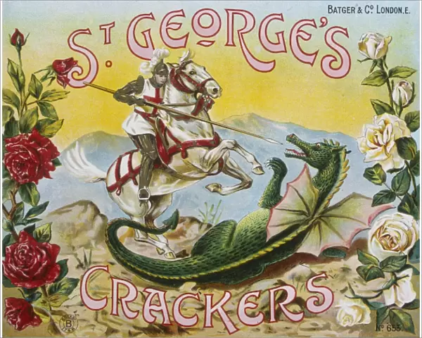 St Georges Cracker box label design