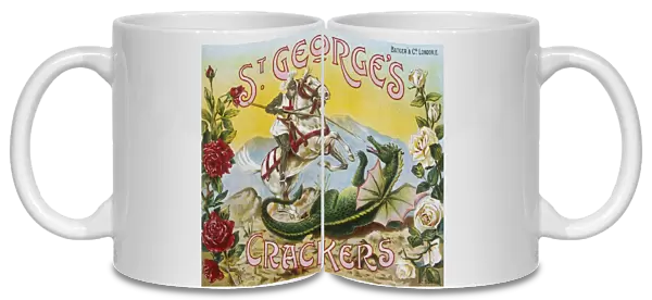 St Georges Cracker box label design