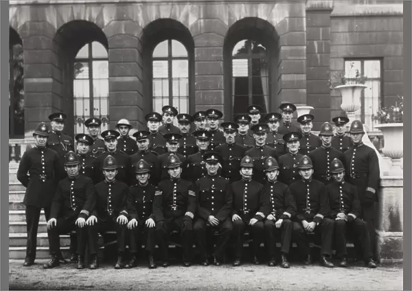 Group of policemen, Battersea, London