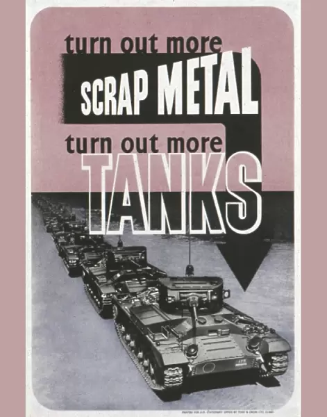 Turn out more Scrap Metal - Turn out More Tanks poster