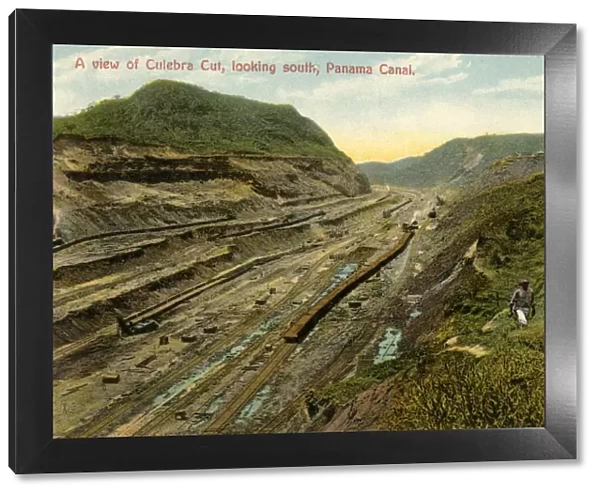 A view of Culebra Cut, Looking South, Panama Canal