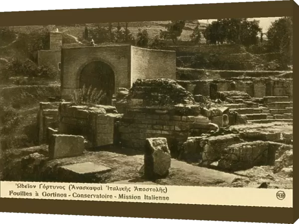 Excavations at Gortinos, Crete, Greece