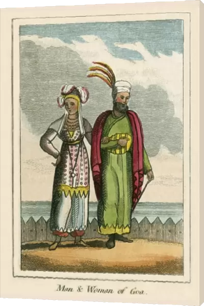 A man and Woman of Goa (India)
