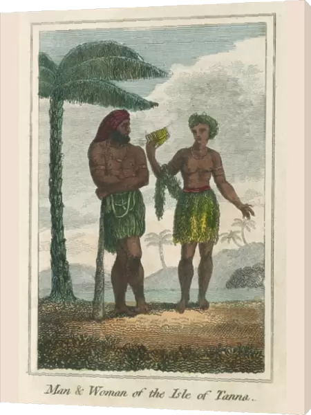 Man and Woman from Isle of Tanna, New Hebrides