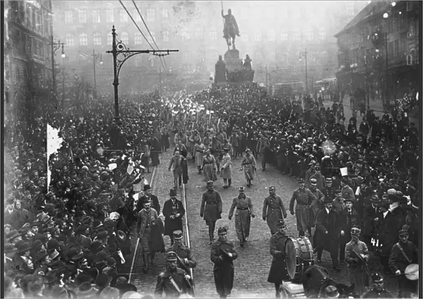 Czechoslovak legions in Prague 1918