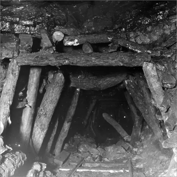 Collapsed roof, Llanerch Colliery, South Wales