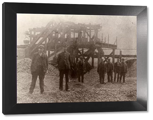 Men at Hook Colliery, Pembrokeshire, South Wales