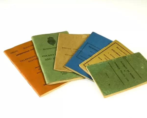 A set of six Metropolitan Police instruction books