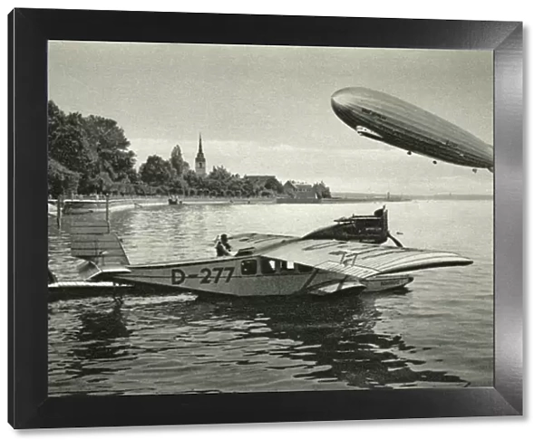 A Graf Zeppelin and a flying boat, Konstanz, D- 277