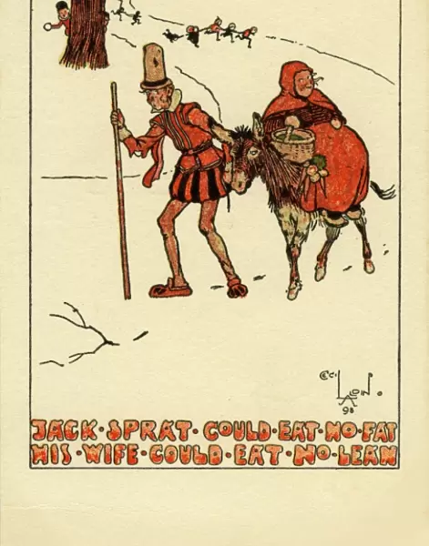 Hills. Jack Sprat Could Eat No Fat. Cecil Aldin. 1898. jpg