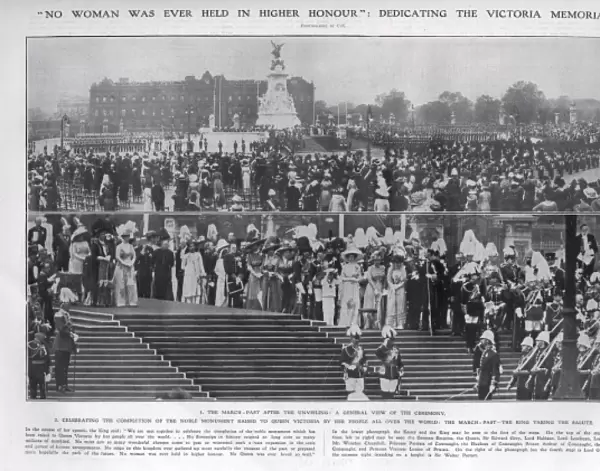 Unveiling of the Queen Victoria Memorial