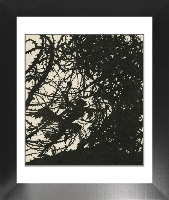 Framed Print : Arthur Rackham's Sleeping Beauty Print: Thorns of the Castle Framed Print : Arthur Rackham's Sleeping Beauty Print: Thorns of the Castle