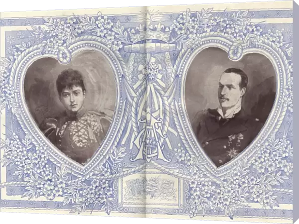 Royal Wedding 1896 -- Princess Maud and Prince Carl