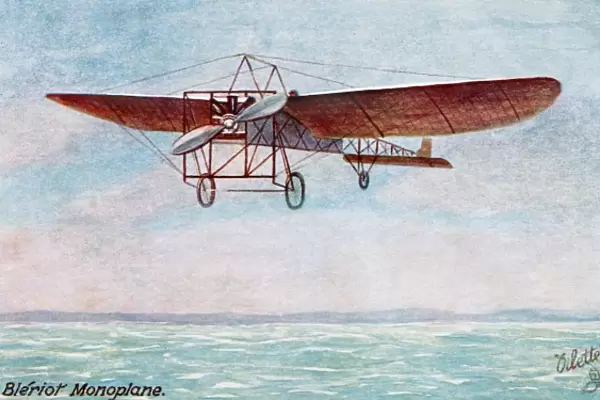 Bleriot monoplane in flight c1909