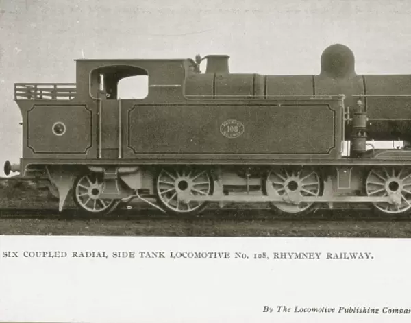 Locomotive no 108 six coupled radial side tank